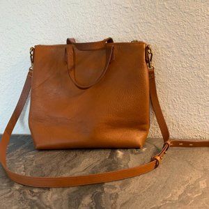 Madewell medium size cognac color crossbody purse